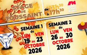 [Stage] Stage de Toussaint - Semaine 1