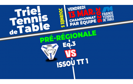 [PR] Equipe 3 - Match avancé 5e Journée - Phase 2