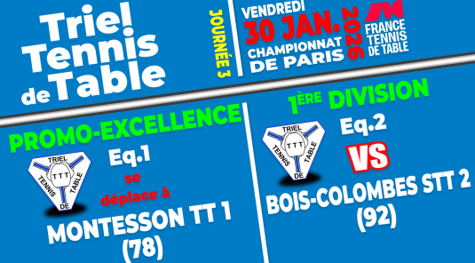 Résultats 3e Journée - Championnat de Paris